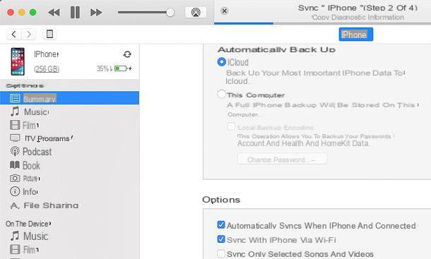 How to sync iPhone