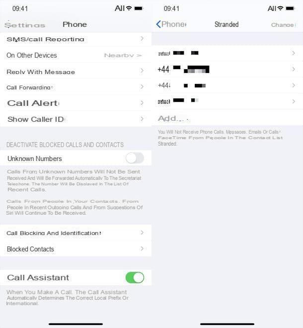 How to block iPhone contact