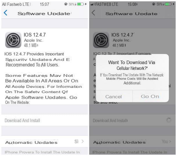 How to update iPhone without WiFi