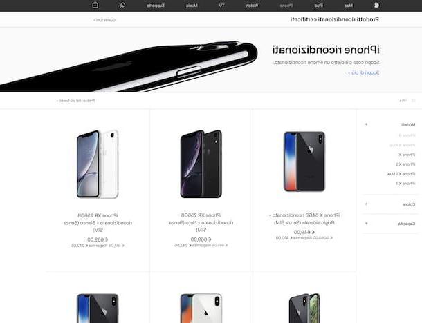 Sites recondicionados para iPhone