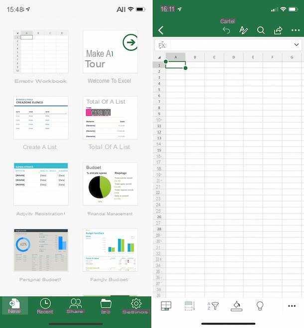 How to use Excel on iPhone