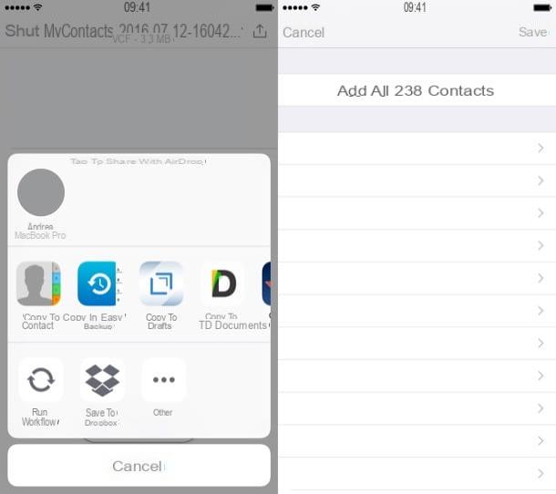 How to transfer contacts from iPhone to iPhone