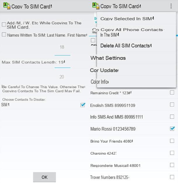 How to copy contacts from iPhone to SIM
