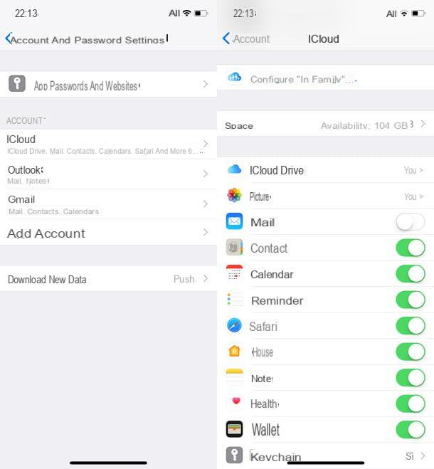 How to change emael on iPhone
