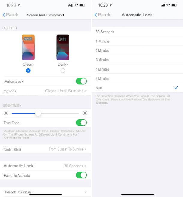 Cómo no apagar la pantalla del iPhone