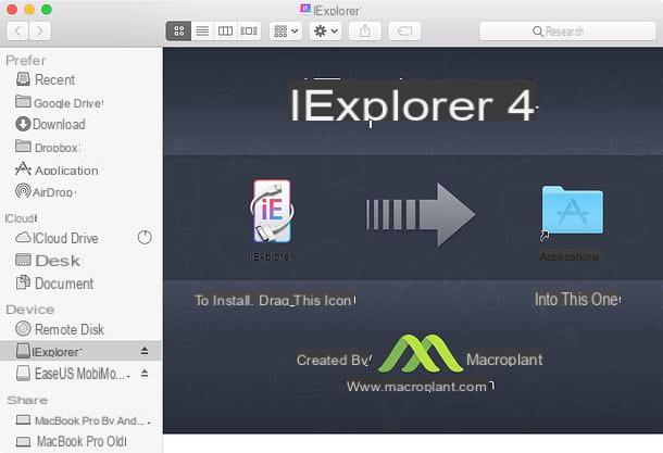 Programmes pour explorer l'iPhone