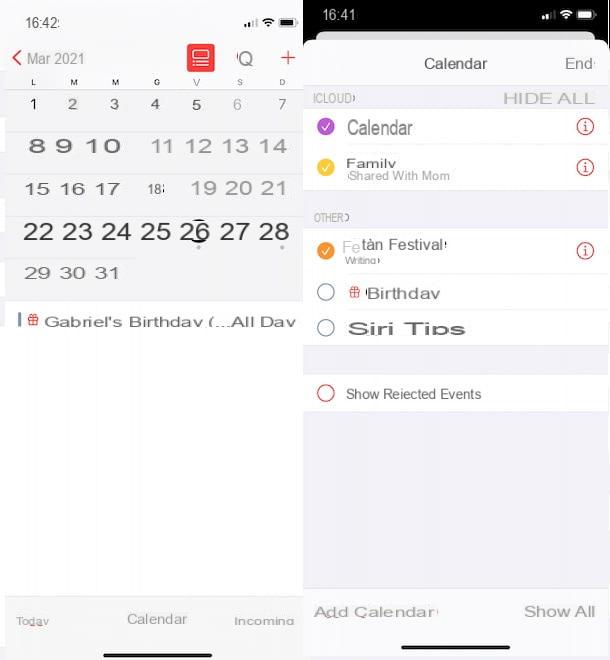 How to clear iPhone calendar