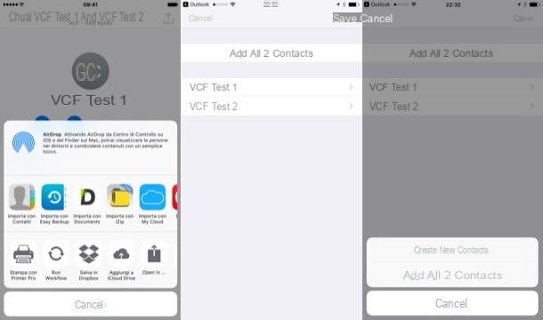 How to import VCF to iPhone
