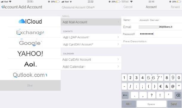 How to set up Free mael on iPhone