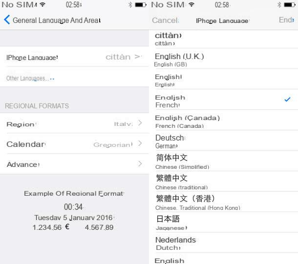 How to change iPhone language