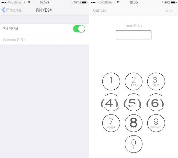 How to change SIM PIN on iPhone