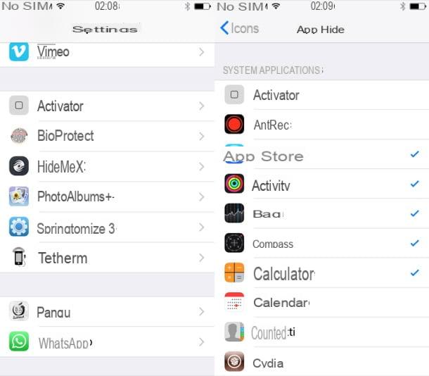 How to hide iPhone apps