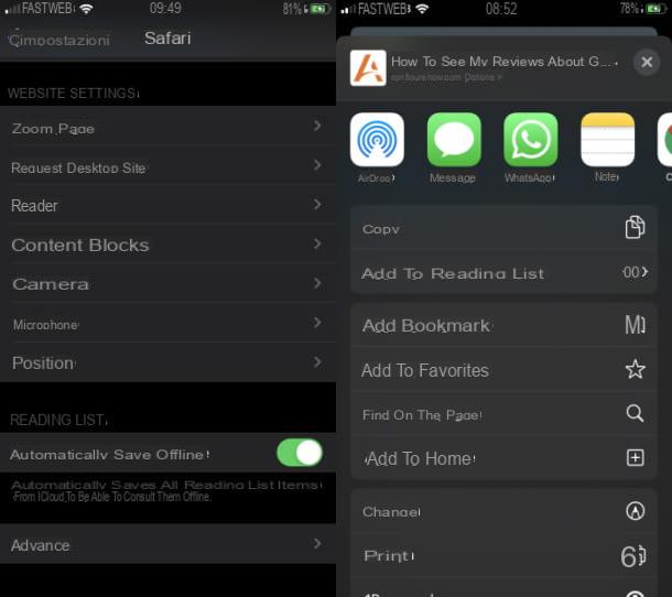 Comment enregistrer une page Web avec iPhone