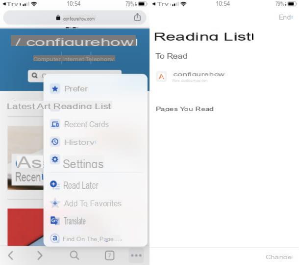 Comment enregistrer une page Web avec iPhone