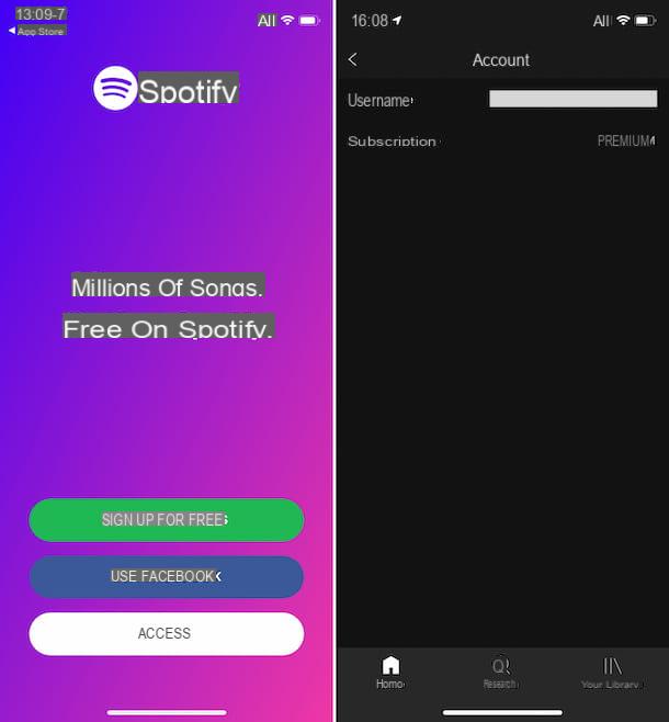 Cómo comprar Spotify Premium en iPhone