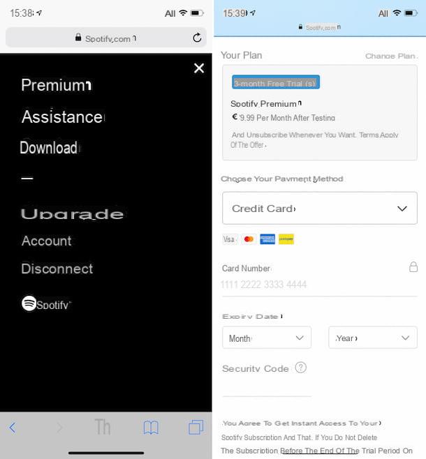 Cómo comprar Spotify Premium en iPhone