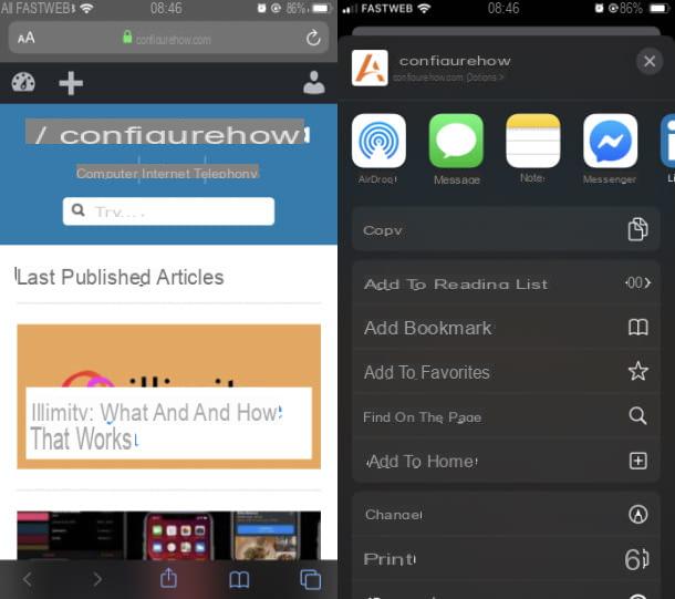 Comment configurer la page de démarrage de Safari iPhone